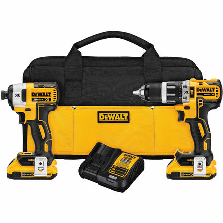 DEWALT DCK287D2,  20V MAX XR Brushless 2-Tool Combo Kit (Compact Hammerdrill & Impact Driver)