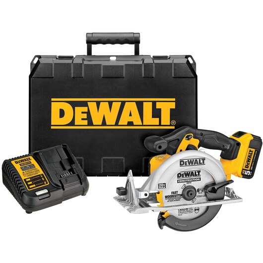 DEWALT DCS391P1, 20V MAX Li-Ion 6-1/2'' Circular Saw  Kit (5.0 Ah)