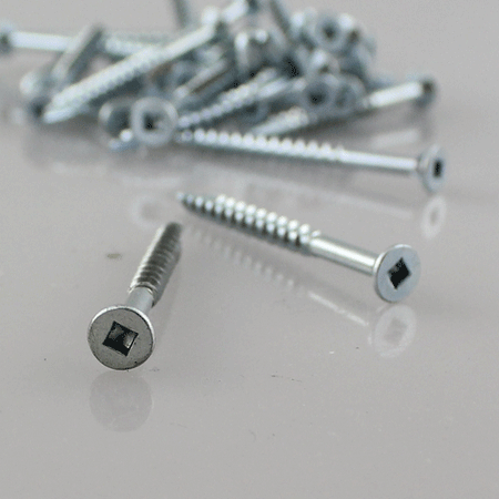Eurofit 080134FH, #8 X1-3/4" Flat Head Screw #2 Square, Type 17,(1000/Box)