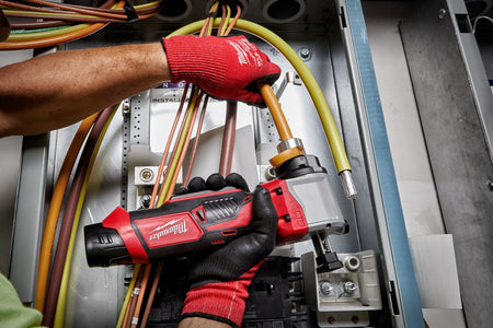 Milwaukee 2435CU-21S, M12 Cable Stripper Kit with 17 Cu THHN / XHHW Bushings