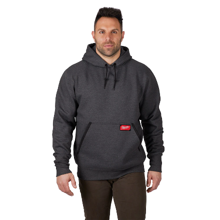 Milwaukee 350G-S, HD PULLOVER HOODIE - GRAY S (Discontinued)