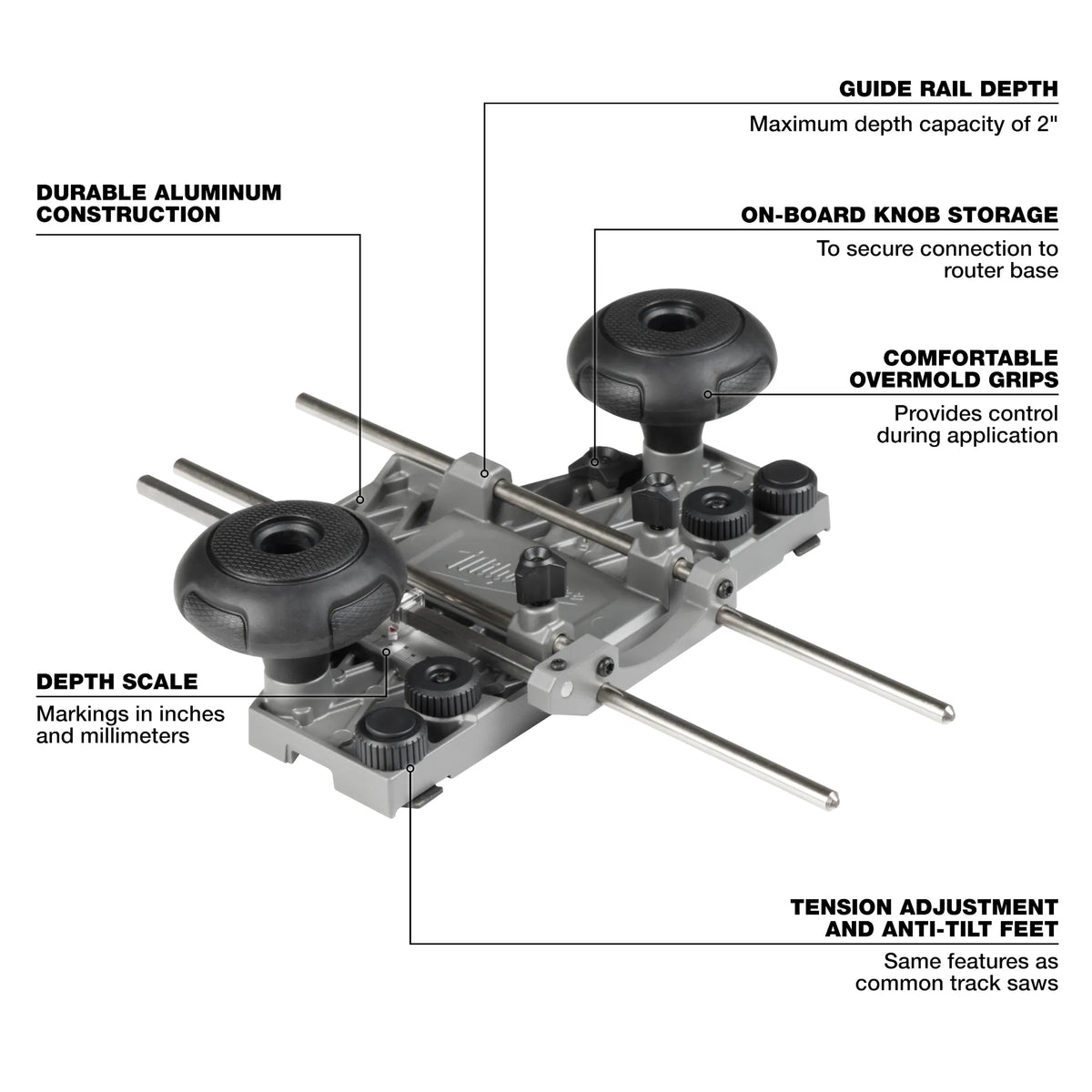 Milwaukee 48-11-2838, Router Guide Rail Adapter