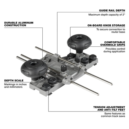 Milwaukee 48-11-2838, Router Guide Rail Adapter