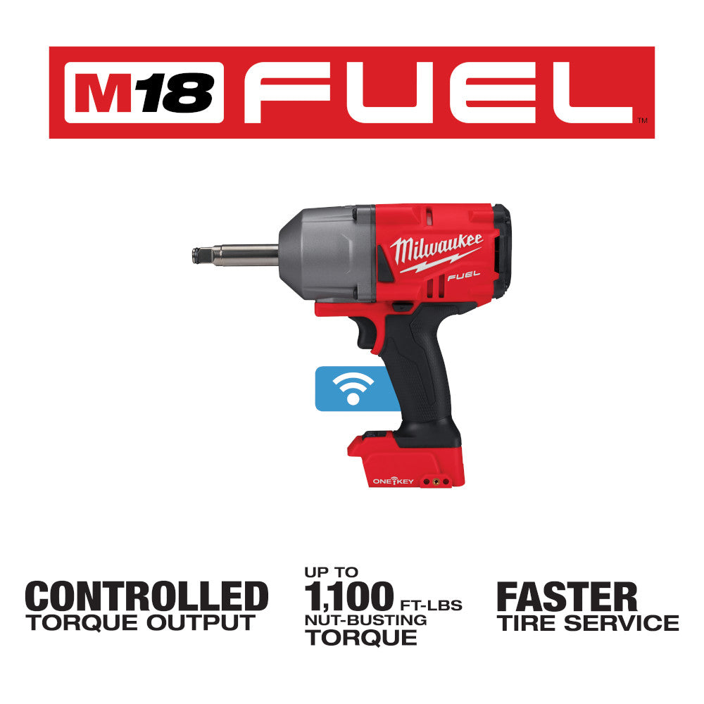 Milwaukee 2769-20, M18 FUEL 1/2" Ext. Anvil Controlled Torque Impact Wrench w/ ONE-KEY (Tool Only)