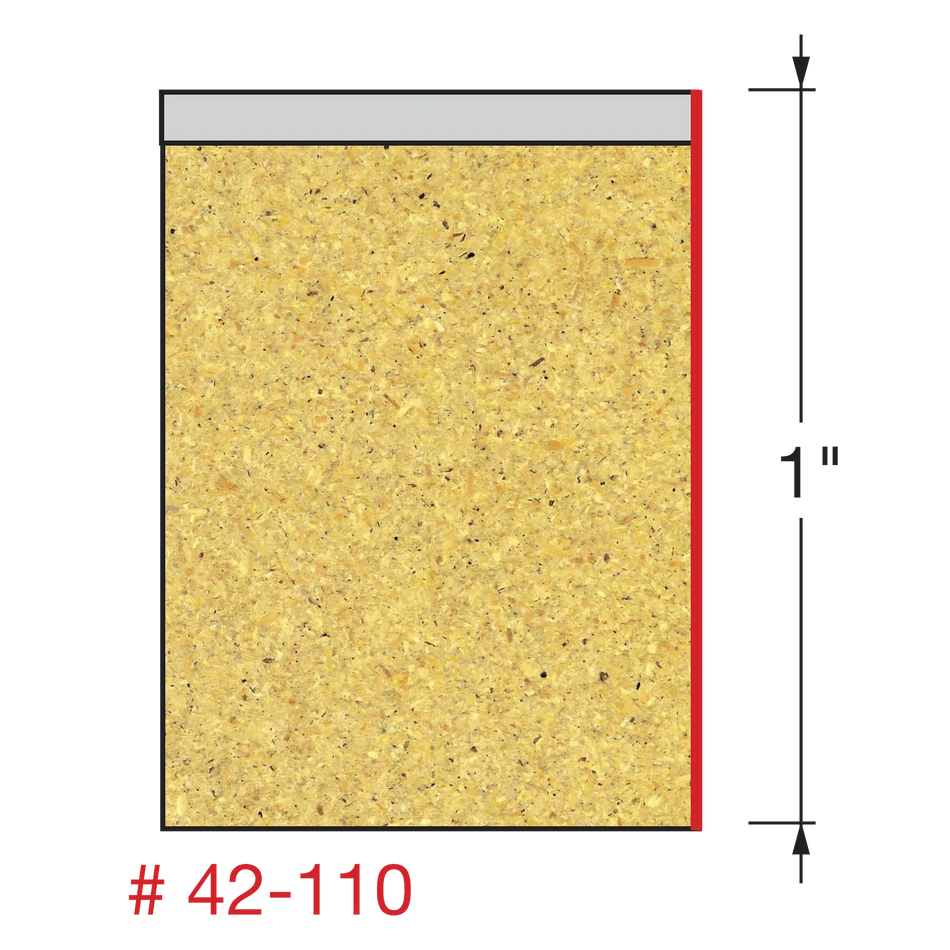 Freud 42-110, Carbide Router Bit - 1/2" x 1" Bottom Bearing Flush Trim Bit (1/2" Shank)