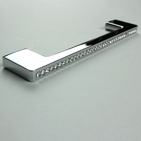 Eurofit H-68185-192CP, Handle, 192mm, Chrome/Crystal (PRECIOUS)