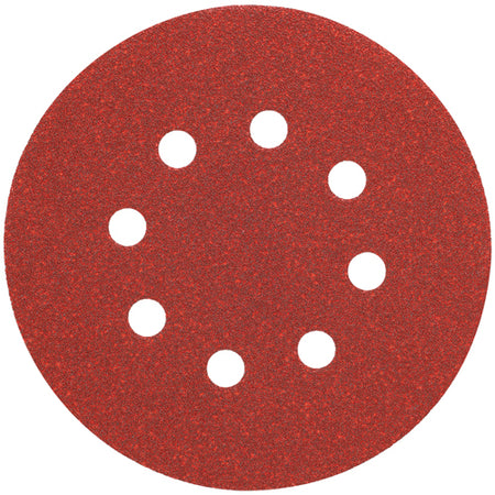 DEWALT DW4310, 5'' 8 Hole 100 Grit Hook and Loop Random Orbit Sandpaper (25/pkg)