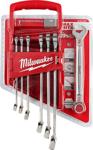 Milwaukee 48-22-9407, 7 pc Combination Wrench Set - SAE