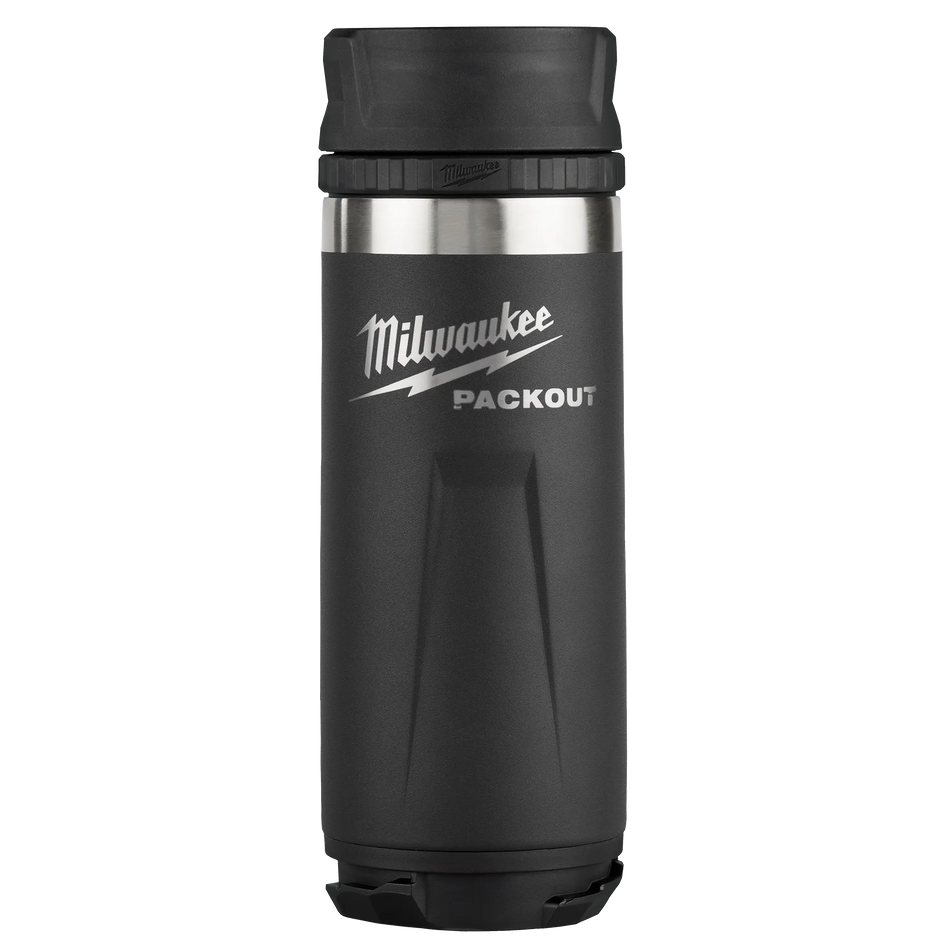 Milwaukee 48-22-8395B, PACKOUT™ 18oz Insulated Bottle with Sip Lid (Black)