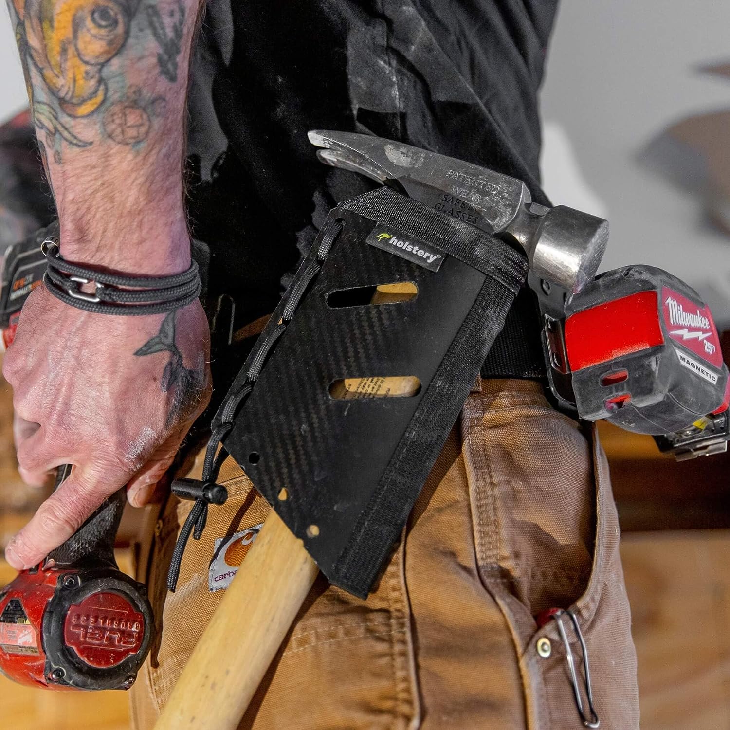 Holstery HLSTR-JOLLY-R, Jolly Roger Right-Clip On Hammer Tool Holster