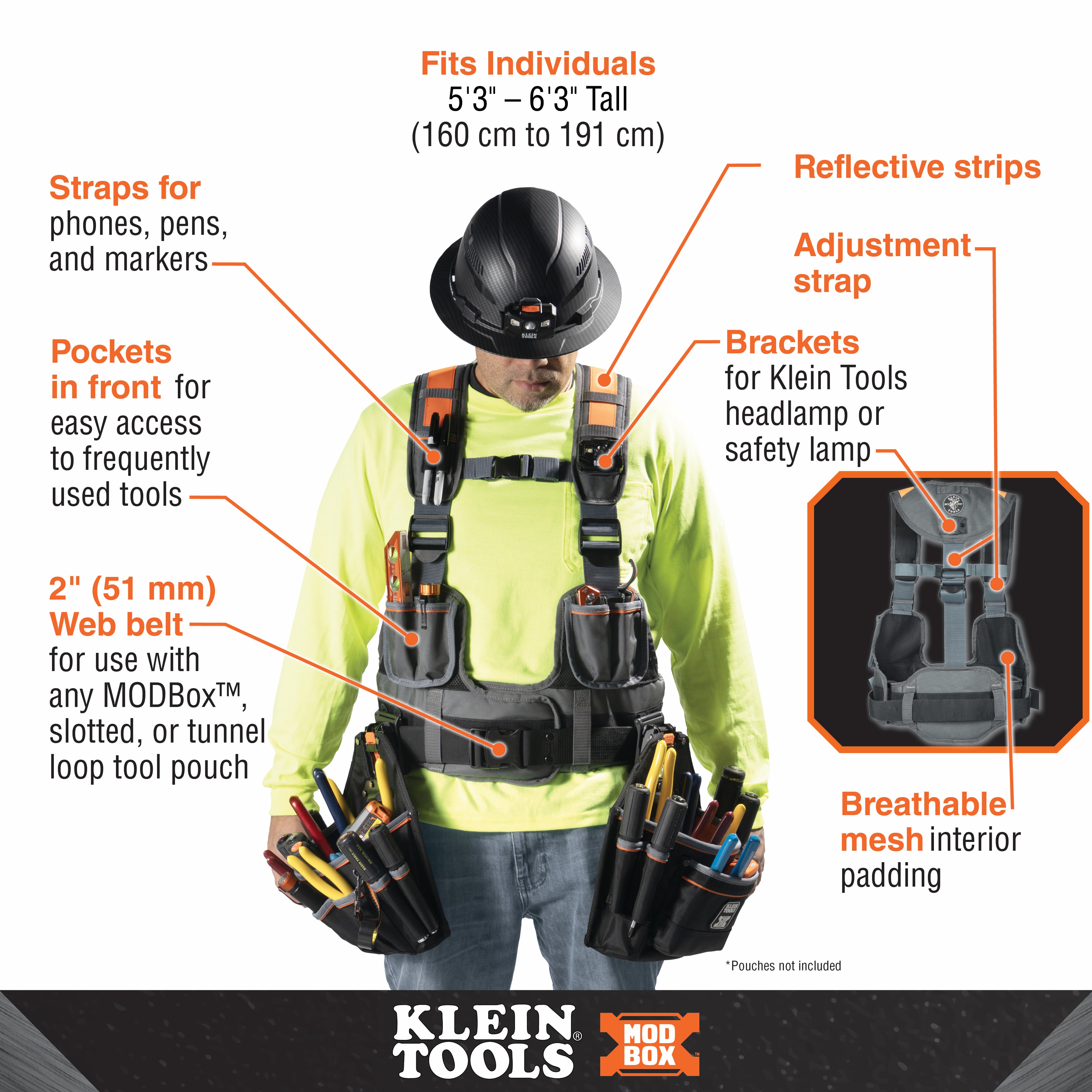 Klein Tools 55829MB, MODbox™ Tool Vest Combo