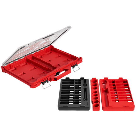 Milwaukee 48-22-9487, 47pc 1/2" Drive Ratchet & Socket Set with PACKOUT™ Low-Profile Organizer