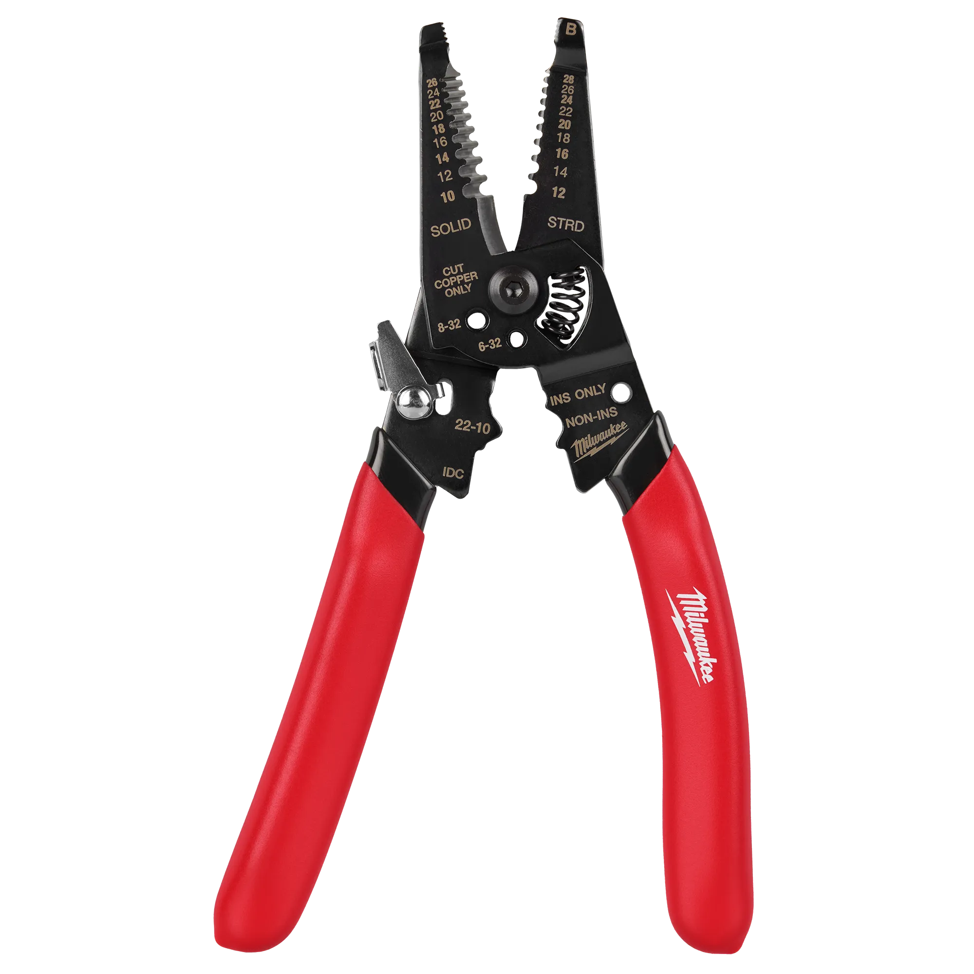 Milwaukee 48-22-3052, 10-28 AWG Multi-Purpose Dipped Grip Wire Stripper & Cutter w/ Reinforced Head