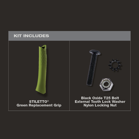 Stiletto TBRG-G, STILETTO® Green Replacement Grip