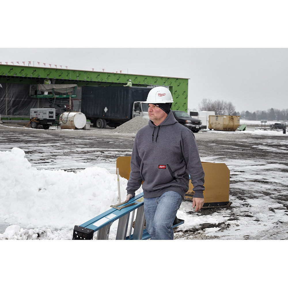 Milwaukee 350G-M, HD PULLOVER HOODIE - GRAY M (Discontinued)