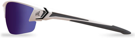 Edge Eyewear TSDKAP248-G2, Khor G2 - White Frame / Polarized Aqua Precision Blue Mirror Lenses