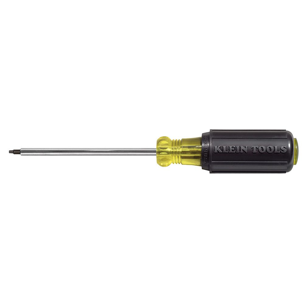 Klein Tools 661, Screwdriver, #1 Square Recess Tip, 4-Inch Shank