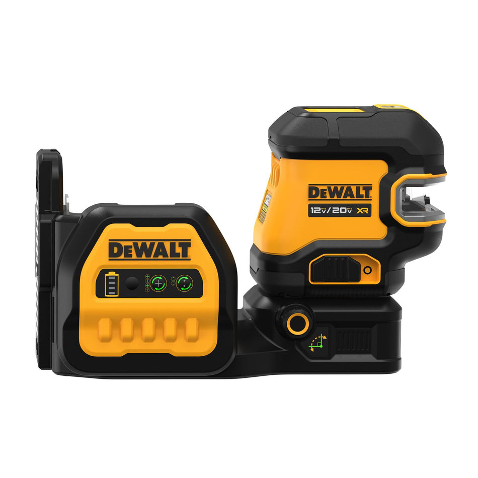 DEWALT DCLE34220GB, 20V MAX Cordless Cross Line Green Laser Kit