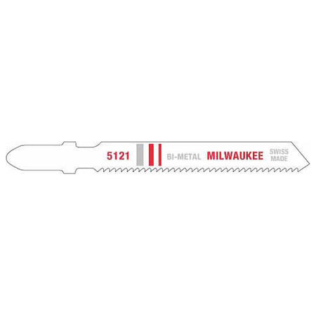 Milwaukee 48-42-5121, 3" 18 TPI Bi-Metal Jig Saw Blade (5/pkg)