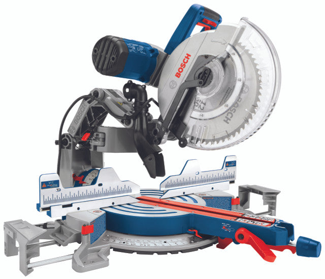 Bosch GCM12SD, 12” Dual bevel glide miter saw w zero clearance glide mechanism & smooth, accurate cutting