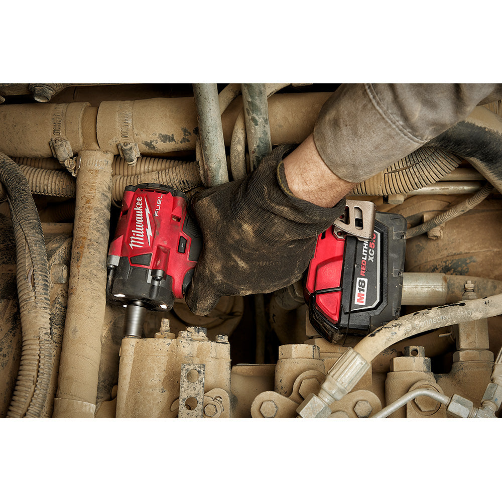 Milwaukee 2855P-20, M18 FUEL 1/2" Compact Impact Wrench w/ Pin Detent (Tool Only)