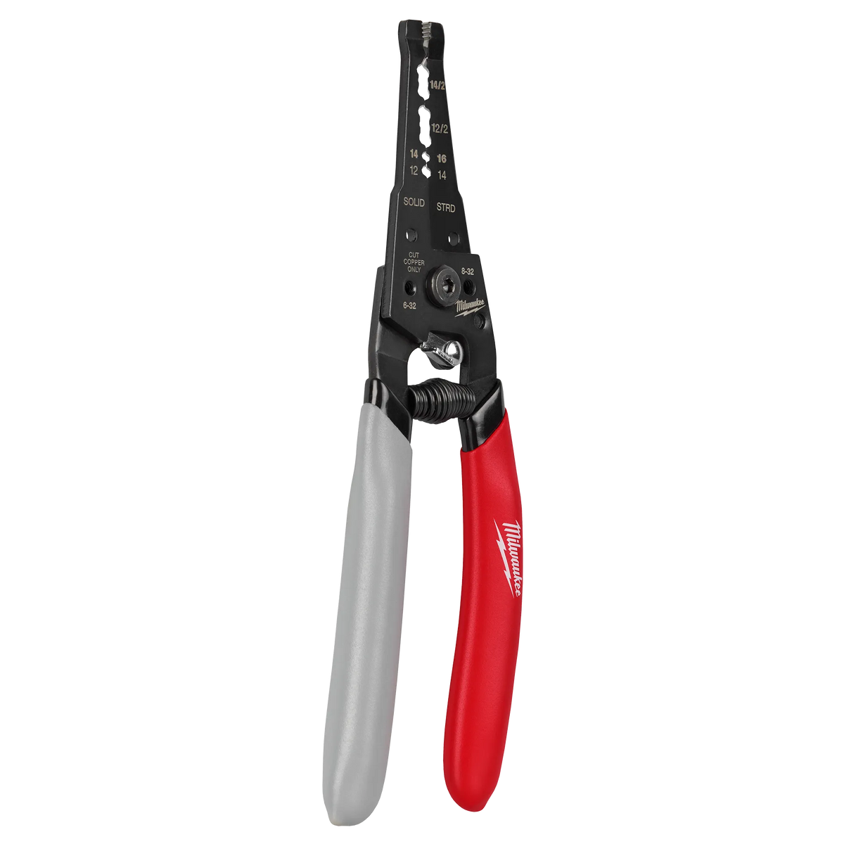 Milwaukee 48-22-3081, 12/2 & 14/2 NM Dipped Grip Wire Stripper & Cutter