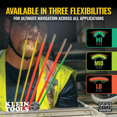 Klein Tools 50354, Multi-Flex Glow Rod Set, 35-Foot