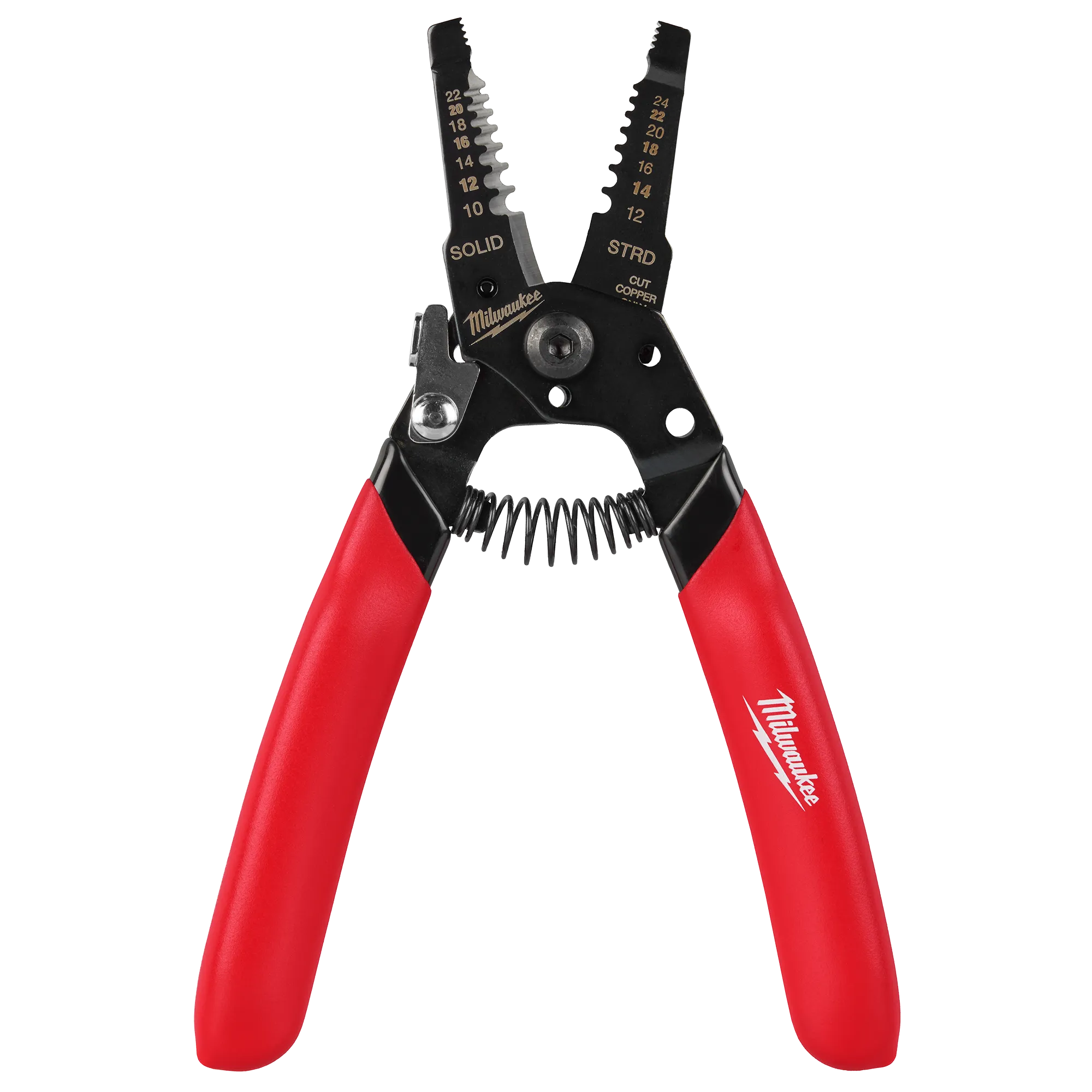 Milwaukee 48-22-3043, 10-24 AWG Compact Dipped Grip Wire Stripper & Cutter