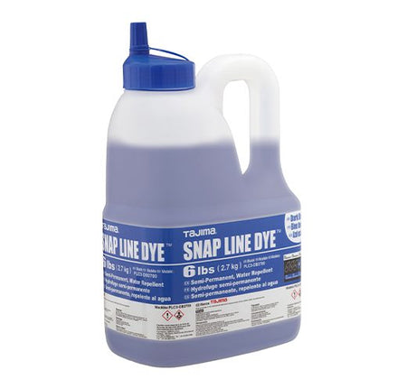 Tajima PLC3-DB2700, Snap Line Dye, permanent marking chalk, dark blue, easy-fill nozzle, 6lbs. / 2.7 kg