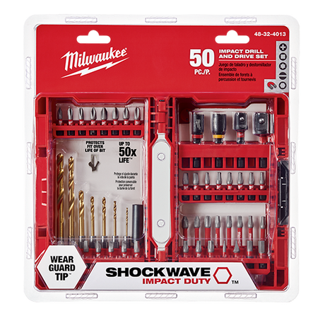 Milwaukee 48-32-4013, SHOCKWAVE 50PC IMPACT DRILL & DRIVE SET