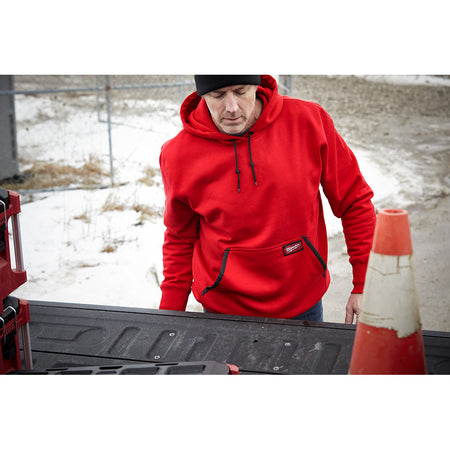 Milwaukee 350R-L, HD PULLOVER HOODIE - RED L (Discontinued)