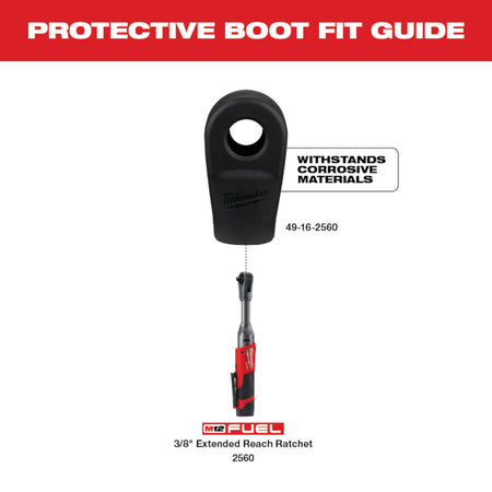Milwaukee 49-16-2564, M12 FUEL Right Angle Impact Wrench Protective Boot