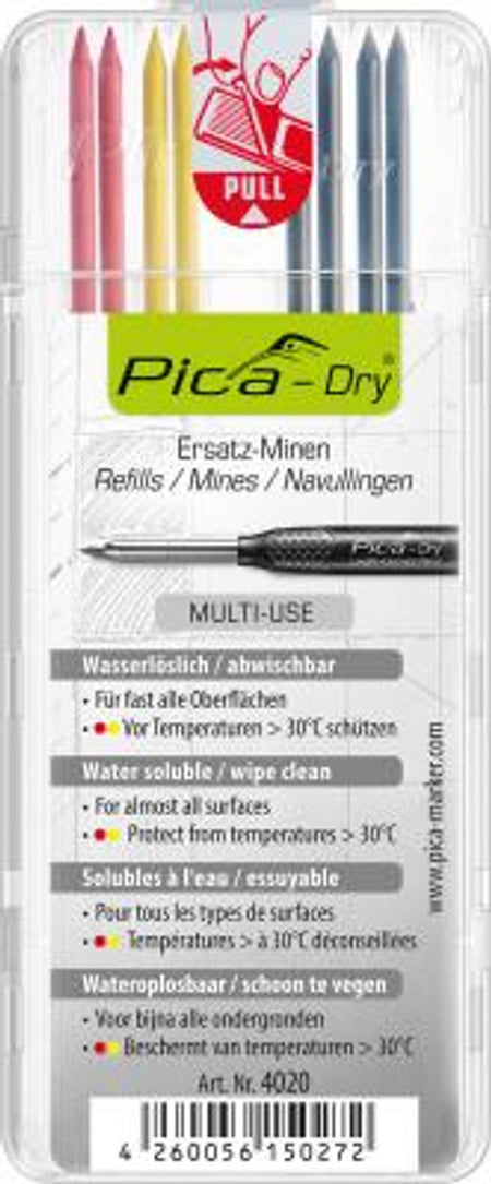 Pica 3097, Value Pack, contains two #3030 Pencil, one #4050 Lead Pack and extra replacement pencil cap