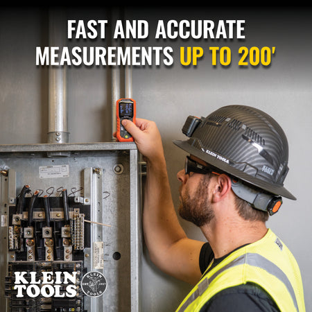 Klein Tools 93LDM200, Laser Distance Measure, 200-Foot