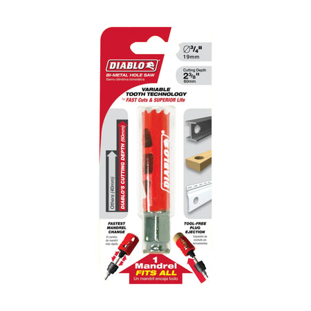 Diablo DHS0750, 3/4" BiM Hole Saw