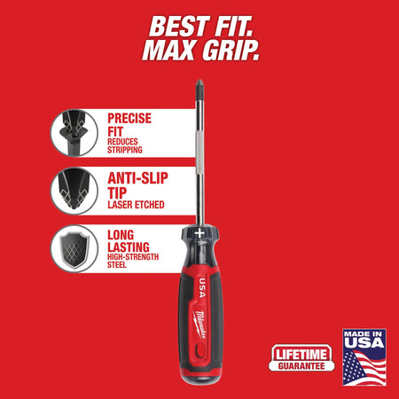 Milwaukee MT200-6, 6pc Cushion Grip Screwdriver Sets - USA