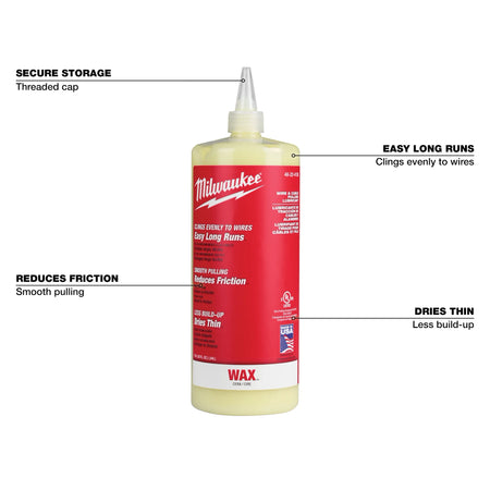 Milwaukee 48-22-4136, Wire & Cable Pulling Wax Lubricant