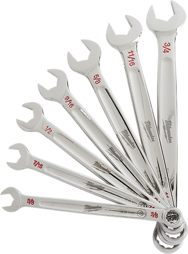 Milwaukee 48-22-9407, 7 pc Combination Wrench Set - SAE