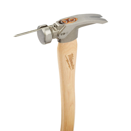 Milwaukee 48-22-9519, 19oz Smooth Face Hickory Handle Framing Hammer