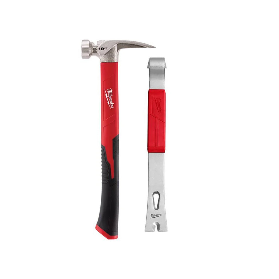 Milwaukee 48-22-9316B, 19OZ POLY HAMMER W/PRY BAR