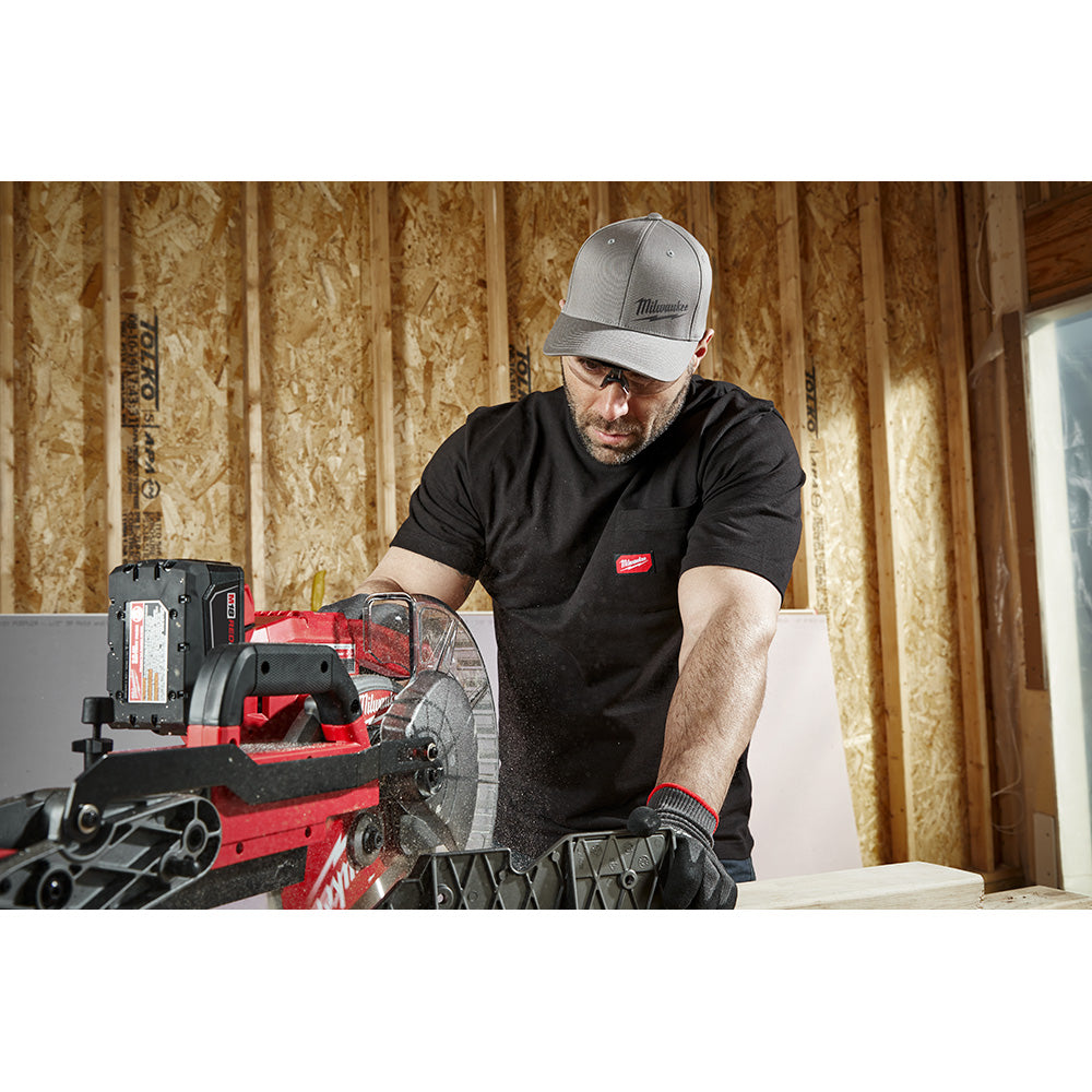 Milwaukee 601B, HEAVY DUTY POCKET TEE SHIRT (BLACK)