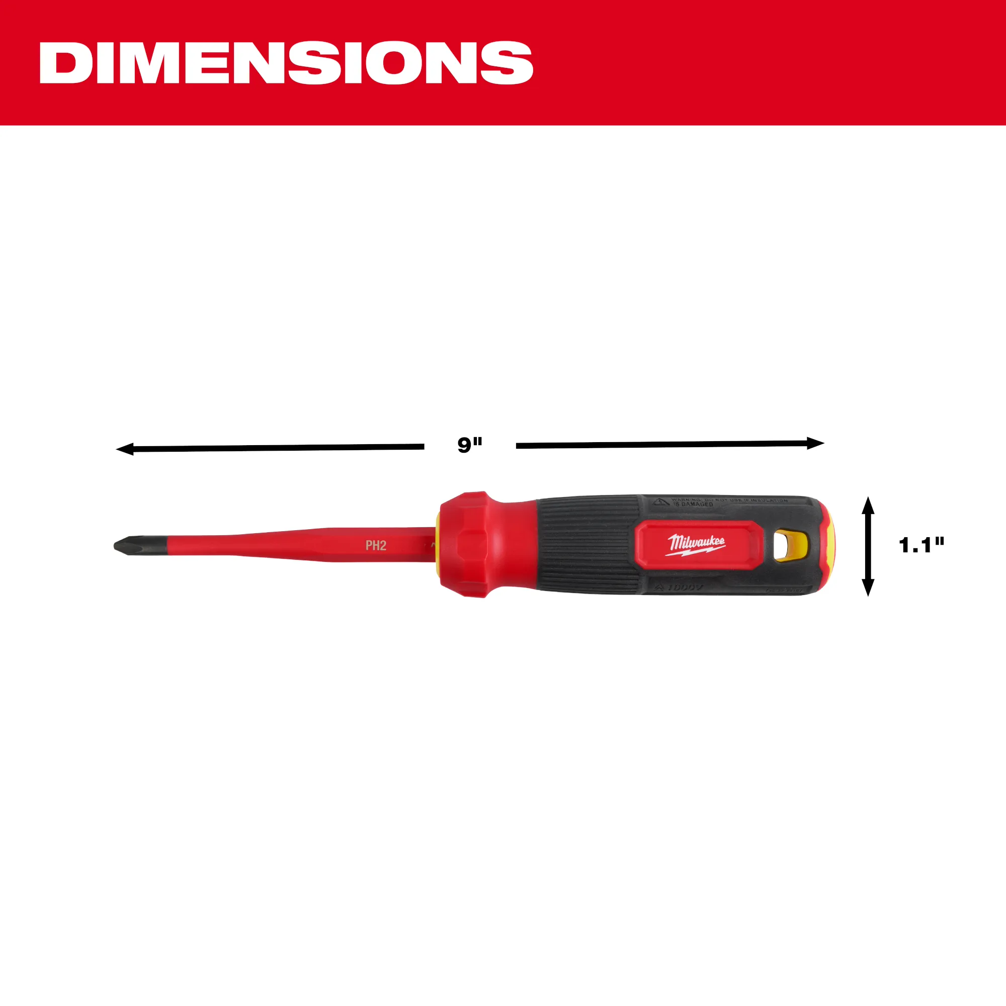 Milwaukee 48-22-2218, 8-in-1 1000V Insulated Slim Tip Multi-Bit Screwdriver