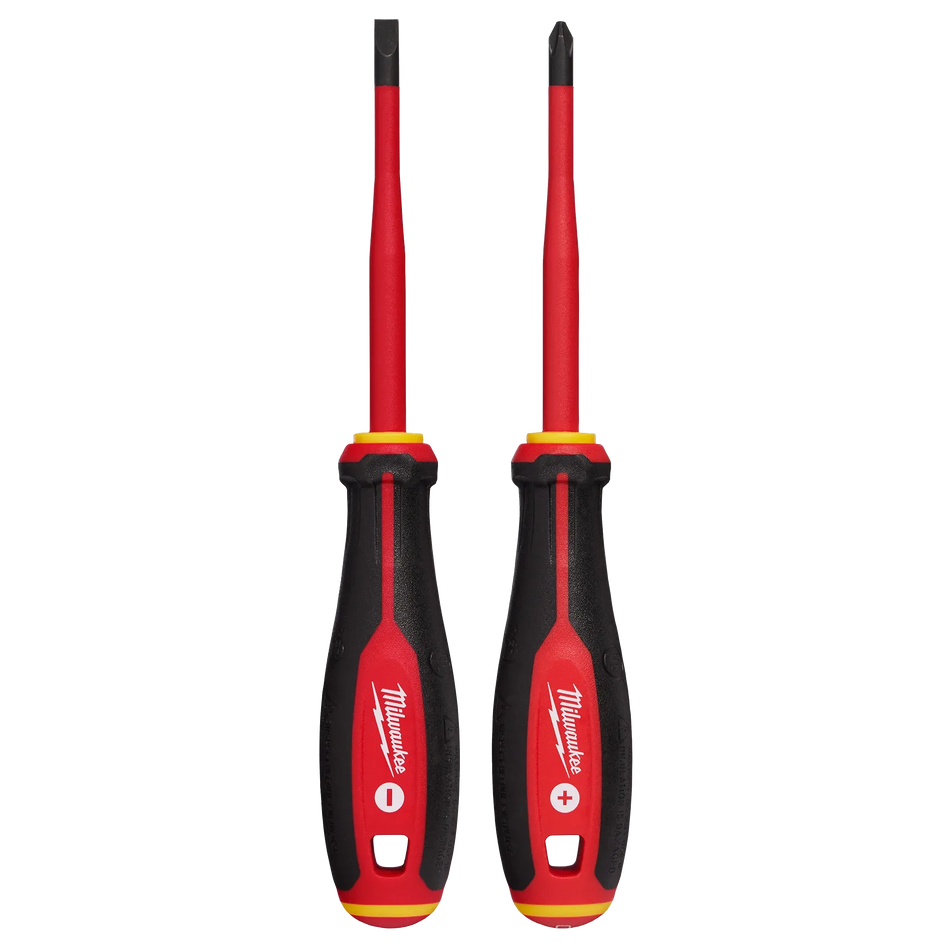 Milwaukee 48-22-2207, 2pc 1000V Insulated Slim Tip Screwdriver Set