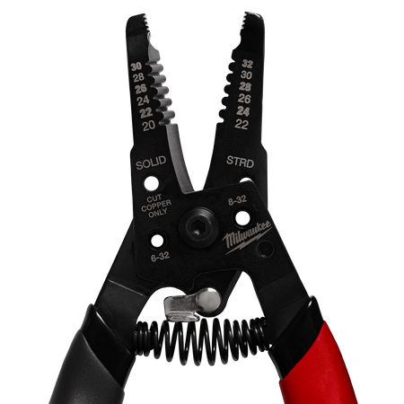 Milwaukee 48-22-3080, 20-32 AWG LOW VOLTAGE DIPPED GRIP WIRE STRIPPER & CUTTER