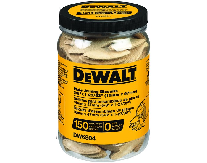 DEWALT DW6804, Tube Biscuits Size 0 (150/Jar)