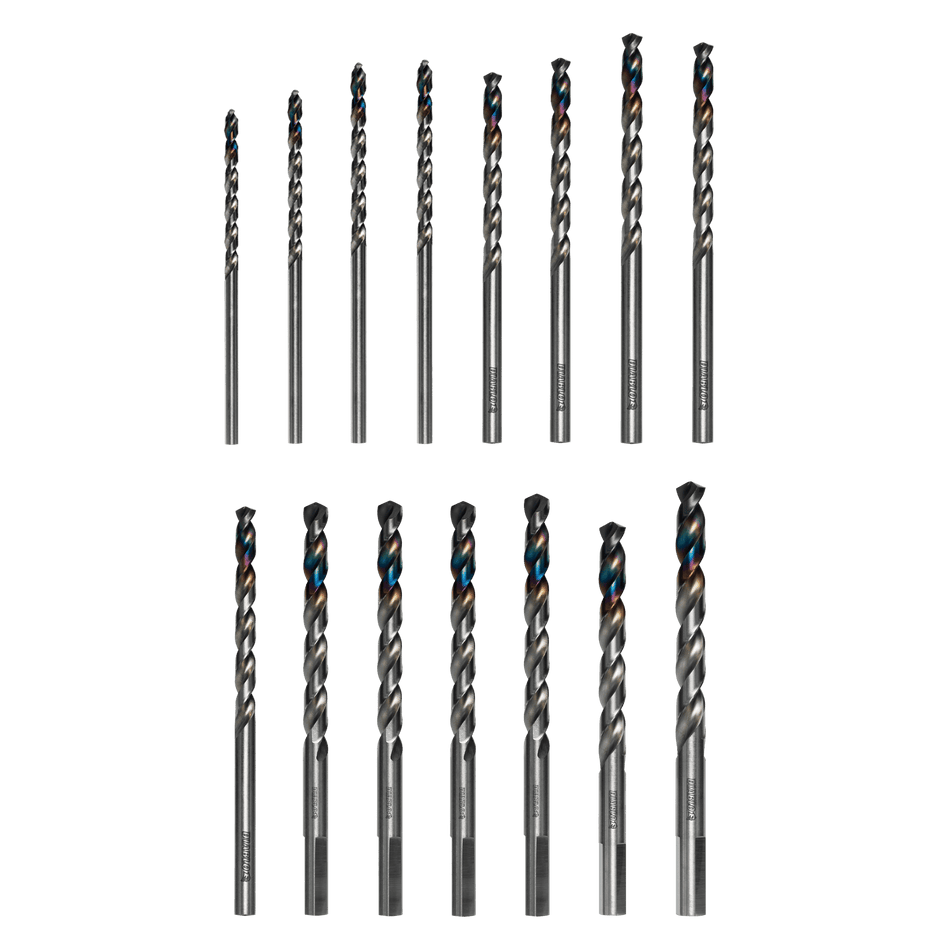 Diablo DMD-S15T, Metal Demon™ Drill Bits Set for Mild, Hardened and Stainless Steels (15-pc)