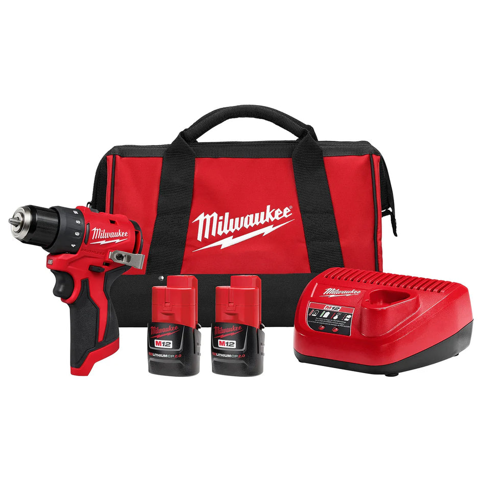 Milwaukee 3401-22, M12™ Subcompact Brushless 3/8" Drill/Driver Kit