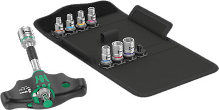 Wera 05057474001, Kraftform Kompakt 400 RA Imperial Set 2, 9 pieces