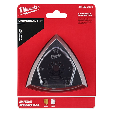 Milwaukee 49-25-2001, OPEN-LOK 3-1/2" TRIANGLE SANDING PAD 1PK