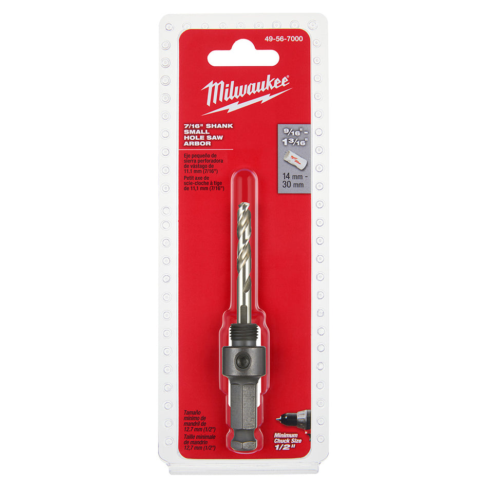 Milwaukee 49-56-7055, Large Thread Quick Change Arbor, 7/16"